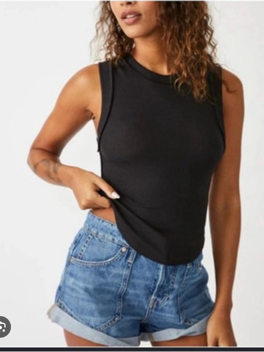 Free People Ribbed Kate Tank Top
